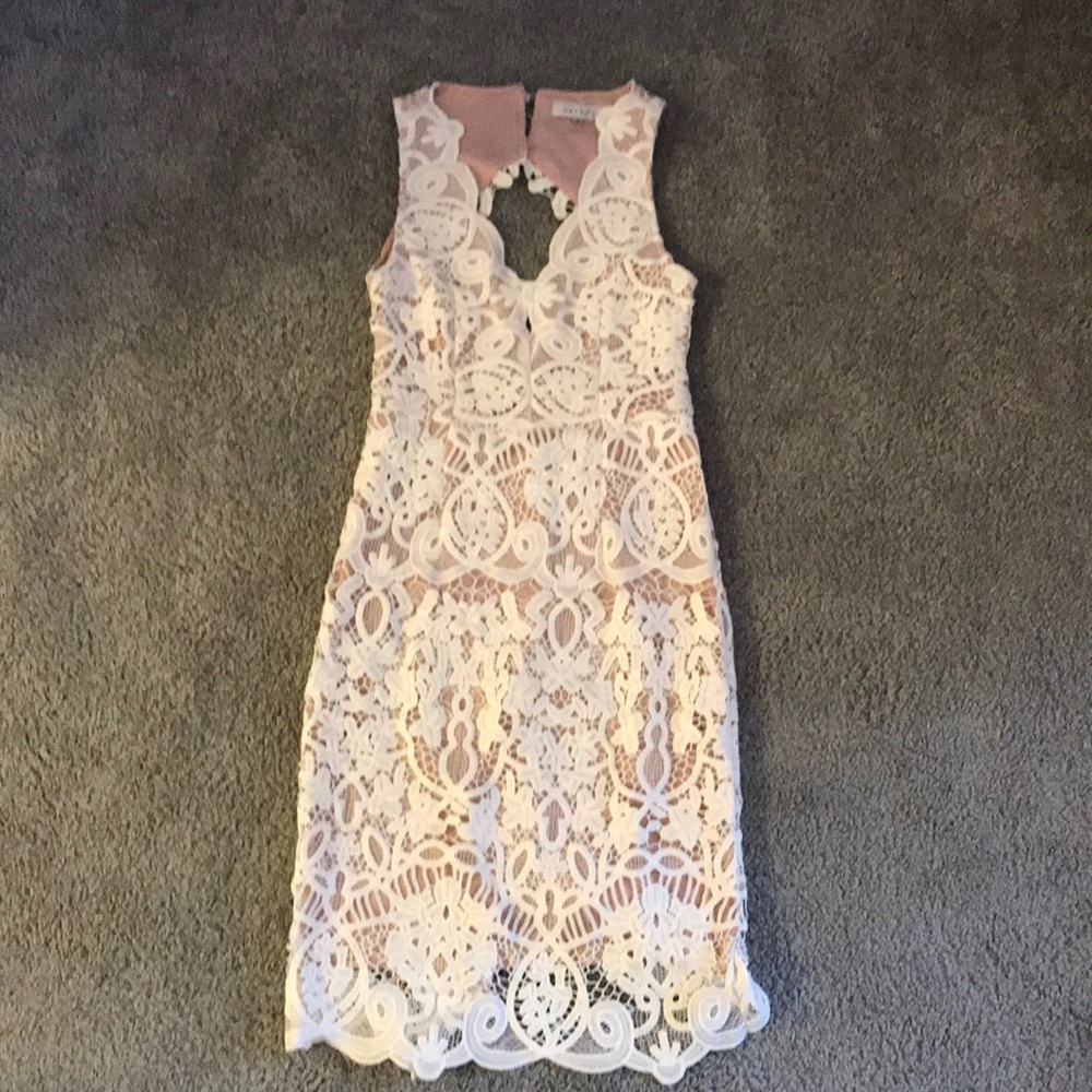 Esther lace knee length dress